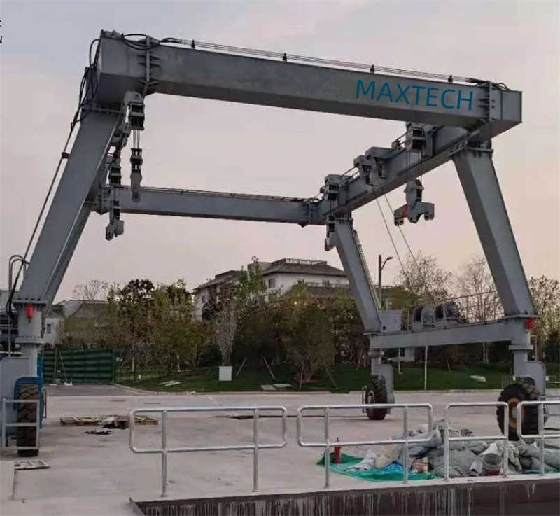 10-Ton Portable Gantry Crane for Boats | Ideal for Marinas and Dry Dock