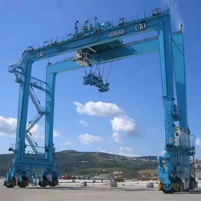 Rtg Crane Straddle Carrier Rubber Tyre Gantry Crane for Container