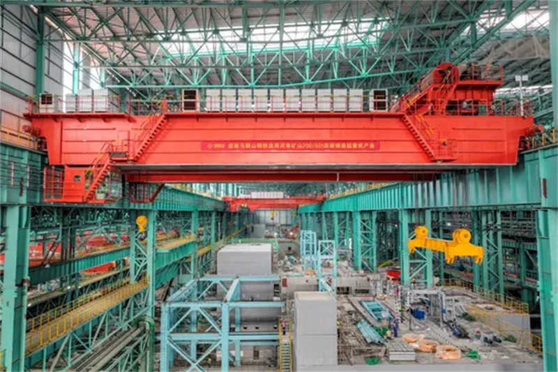 Four Beams Casting Overhead Crane with Trolley for Factory