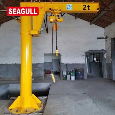 Efficient Cantilever Jib Hoist Crane for Lifting in Workshop or Warehouse