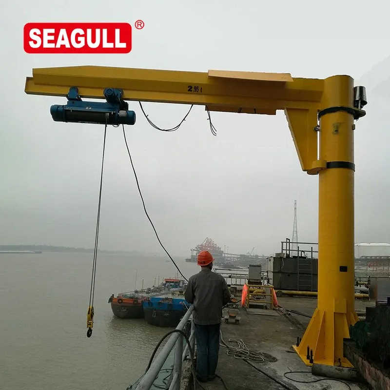 Efficient Cantilever Jib Hoist Crane for Lifting in Workshop or Warehouse