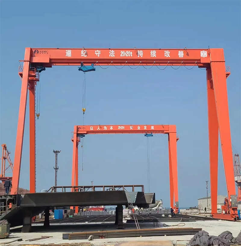 10 Ton Wide Span Single Girder Gantry Crane for Large Warehouse