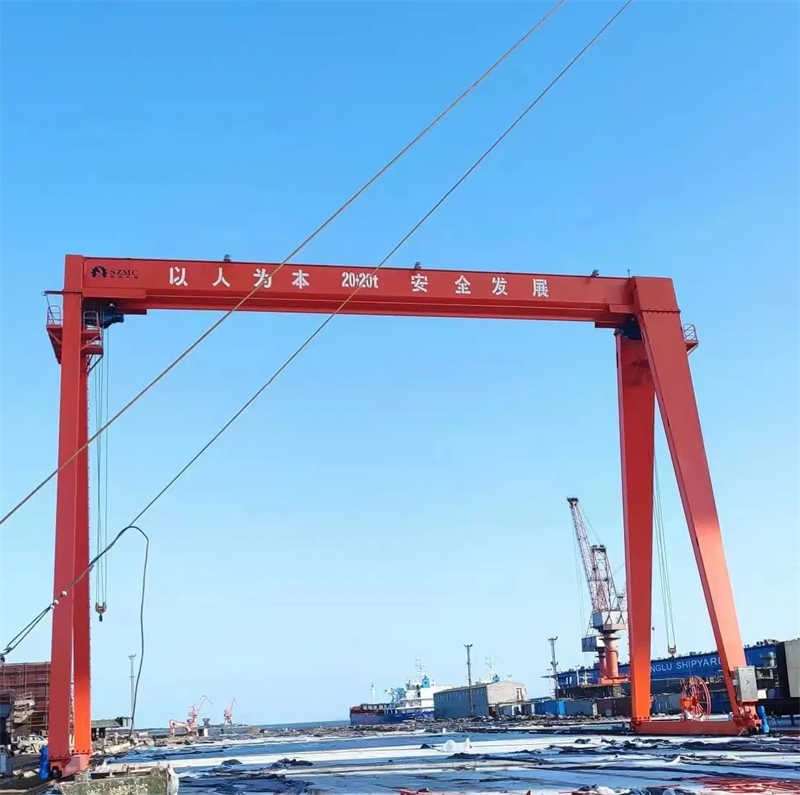 16/20 Ton Heavy Duty Single Girder Gantry Crane with Dual Speed Hoist