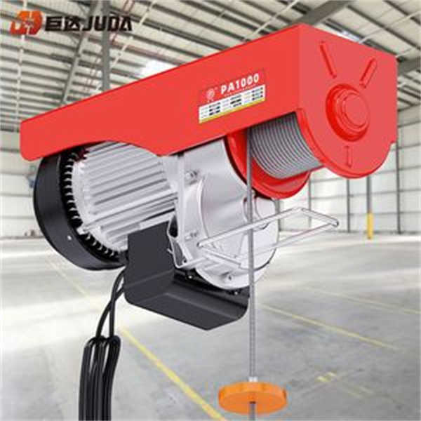 CE Certificate PA Series Small Wire Rope Pulling Electric Hoist