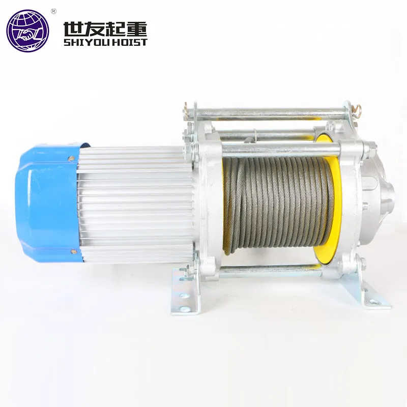 220V 380V China Supplier Construction Hoist Aluminum Shell Electric Winch