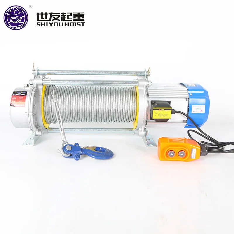 Fast Speed Best Seller Electric Hoist Aluminum Shell Electric Winch for Lifting