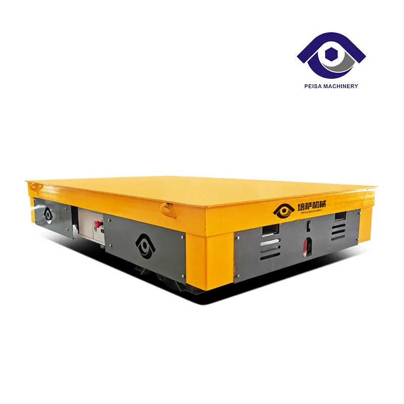 Heavy Industry Use Motorized Trackless Transfer Trolley with Remote Control