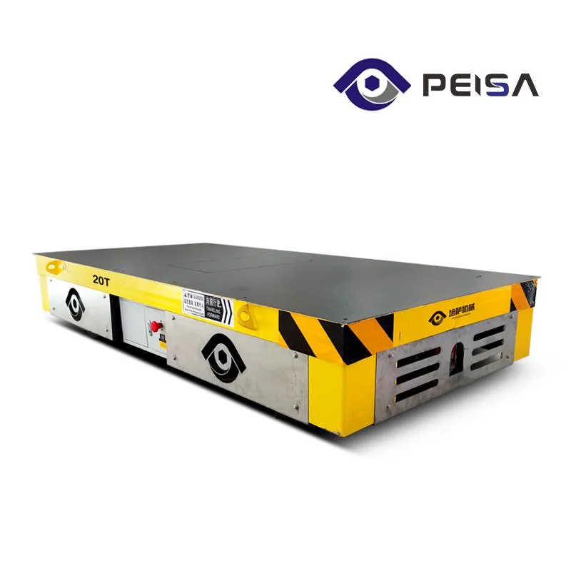 Heavy Industry Motorized Trackless Electric Vehicle 20 Ton Battery Transfer Cart