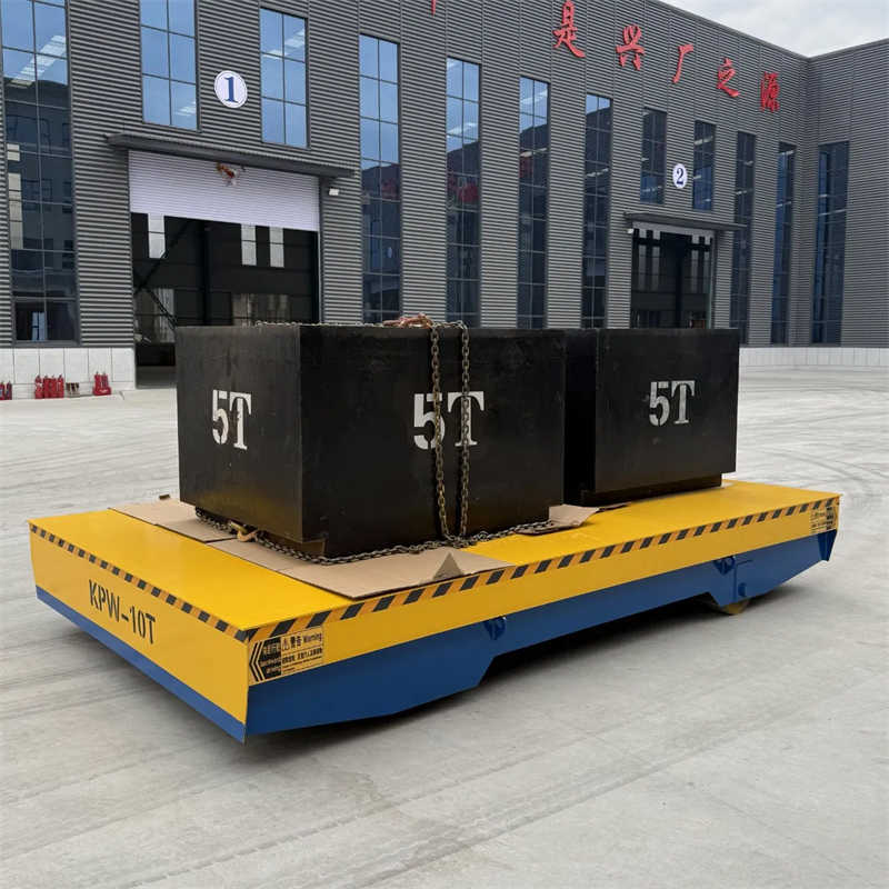 Battery Powered Industrial Transfer Cart 20t Trackless Electric Transfer Cart