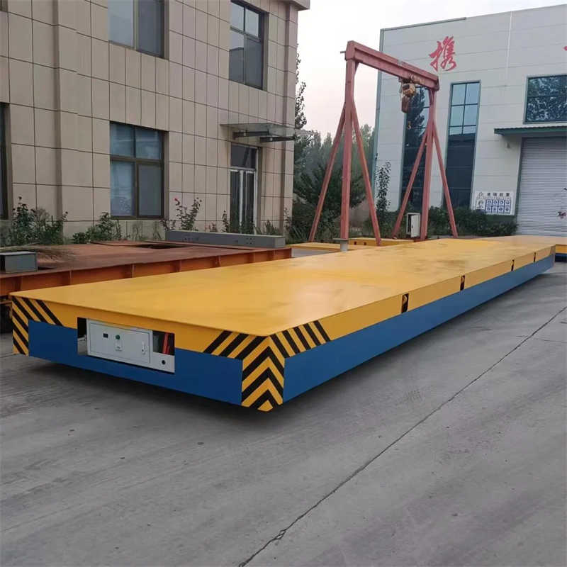Motorized Transfer Cart Battery Powered Material Handling Equipment 20 Ton