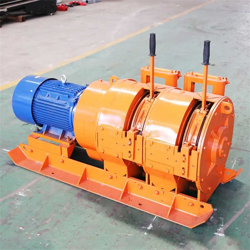 High Performance Mining Gearbox Cable Pulling Winch Double Speed