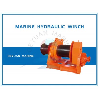Marine Hydraulic Deck Mooring Winch with Double Drums