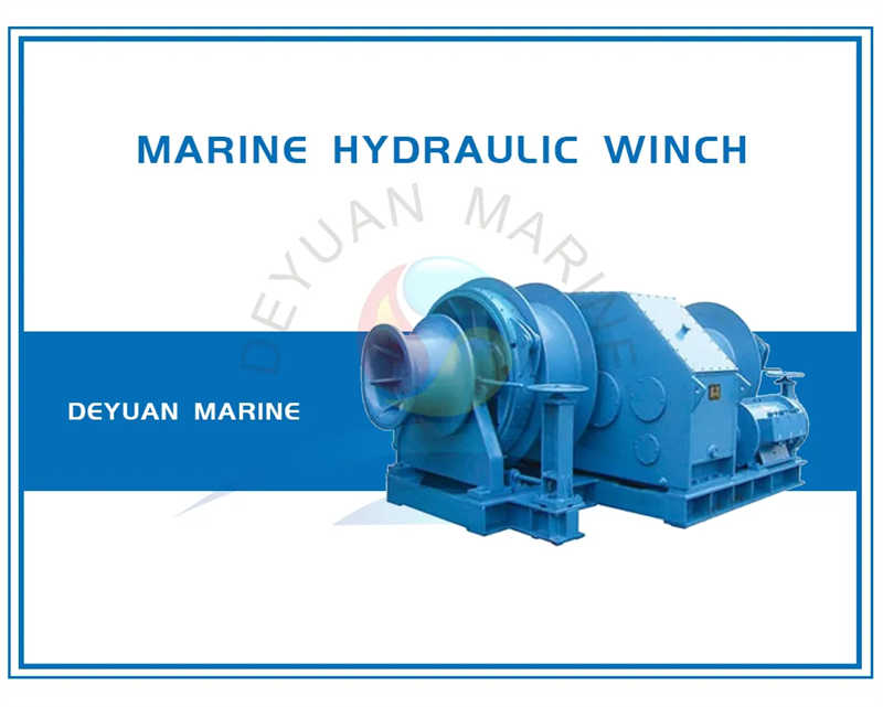 Marine Hydraulic Deck Mooring Winch with Double Drums