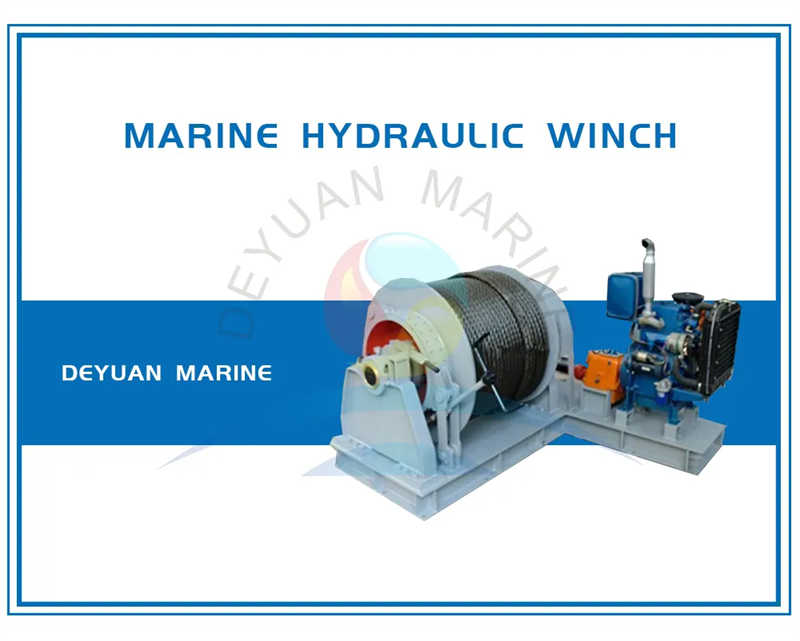 Marine Hydraulic Deck Mooring Winch with Double Drums