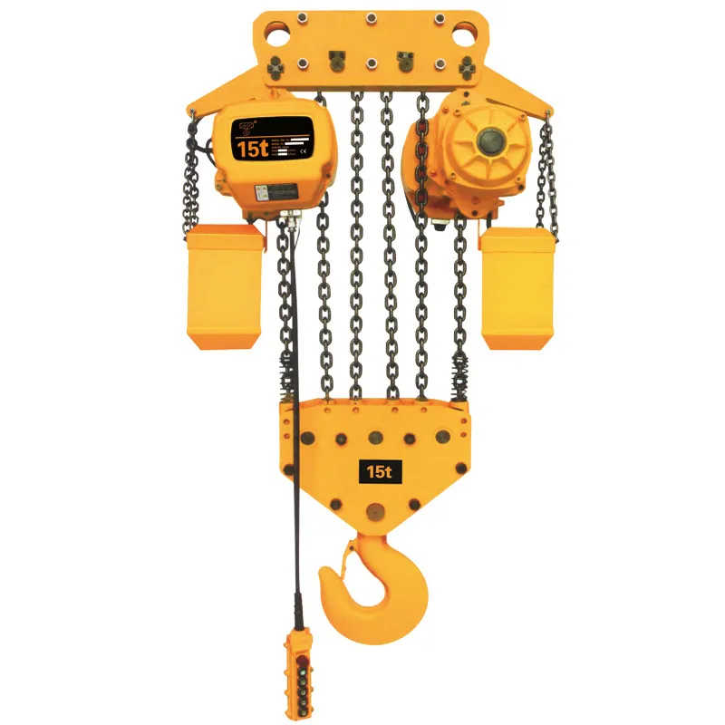 Heavy Duty 25 Ton Electric Chain Hoist Geared Trolley Kit 380V Industrial Grade