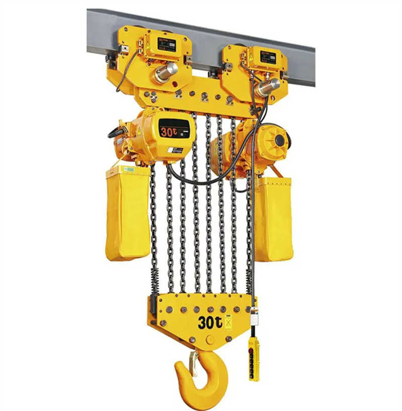 20 Ton Electric Chain Hoist with Motorized Trolley 380V for Gantry Crane