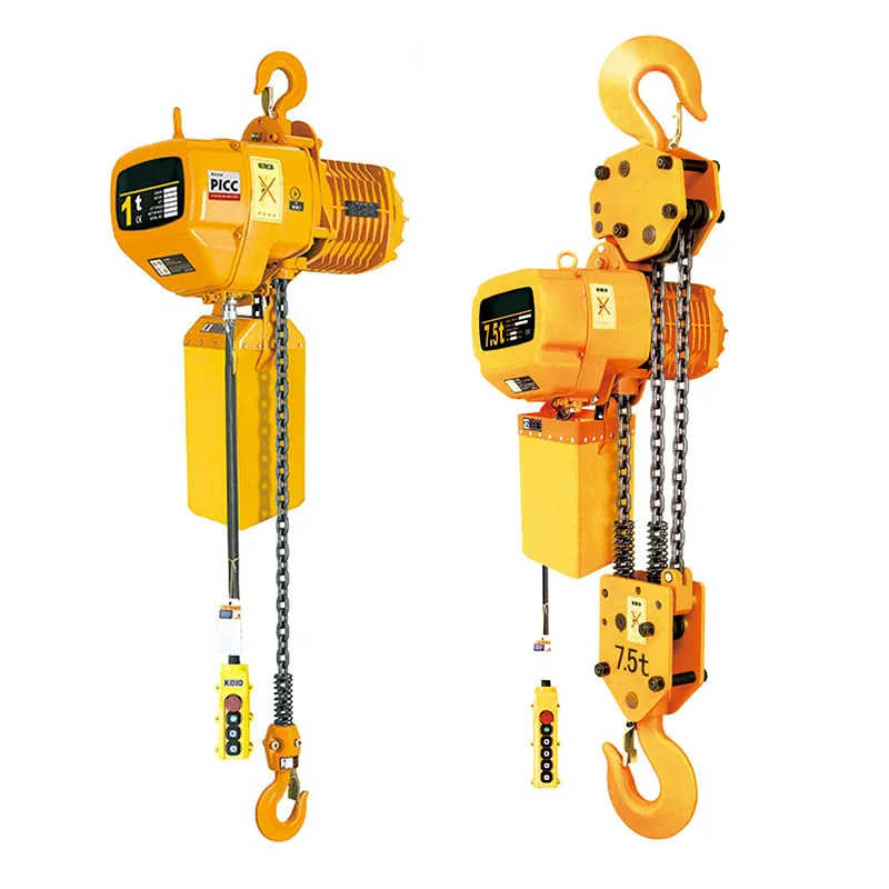 2 Ton 5 Ton 10 Ton Electric Chain Hoist on Push Trolley 380V Compact Design