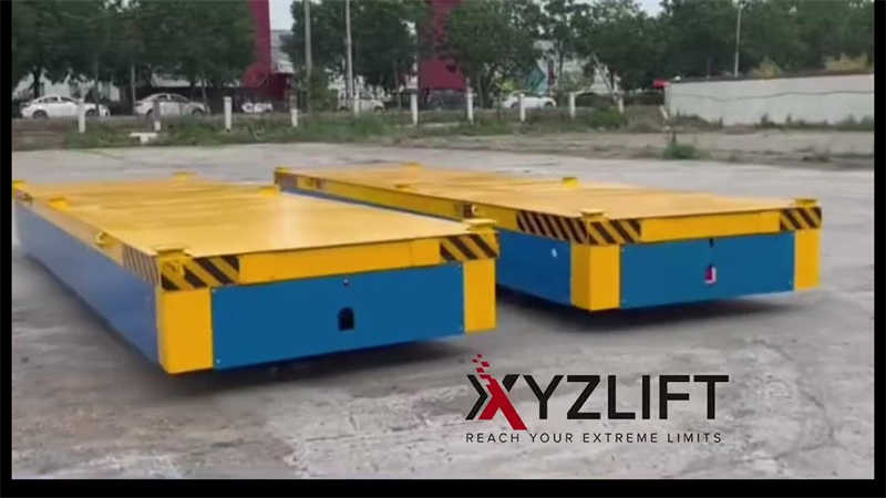 Versatile Transfer Cart: Battery Operated, No Rail Needed, 15-60 Ton Options