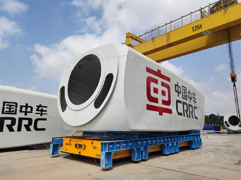 Autonomous Mobile Transfer Cart Platform 200T to 500T Heavy Load Handling