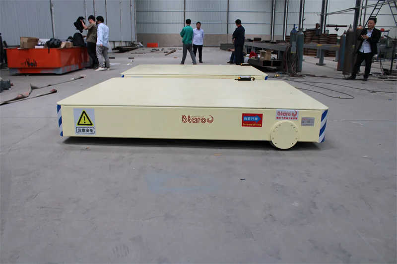 High-Capacity 50 Ton Motorized Transfer Cart for Heavy Goods Transport