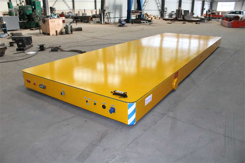 High-Capacity 50 Ton Motorized Transfer Cart for Heavy Goods Transport