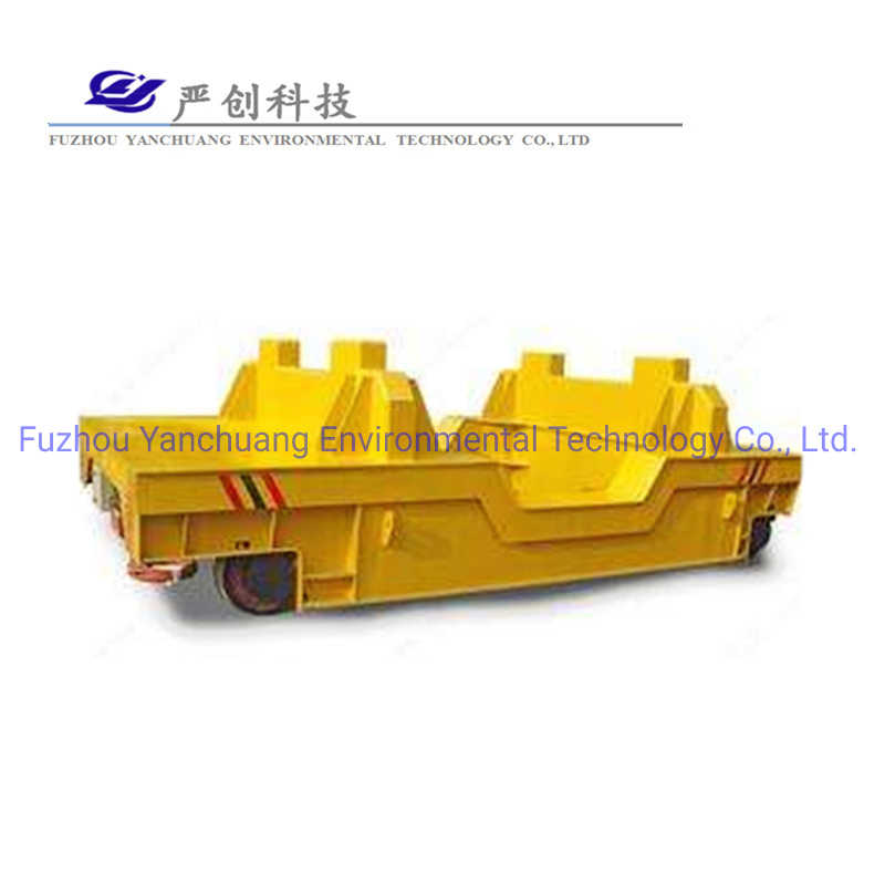 Motorized Steel Ladle Transfer Cart for Induction Furnace Operations