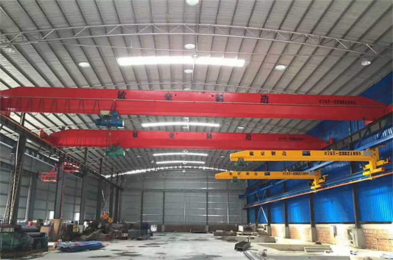 Custom span single girder overhead crane with frequency control