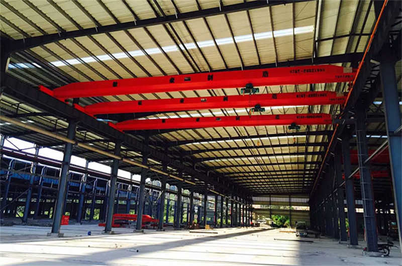 8 meter span single beam EOT crane with 5 ton capacity