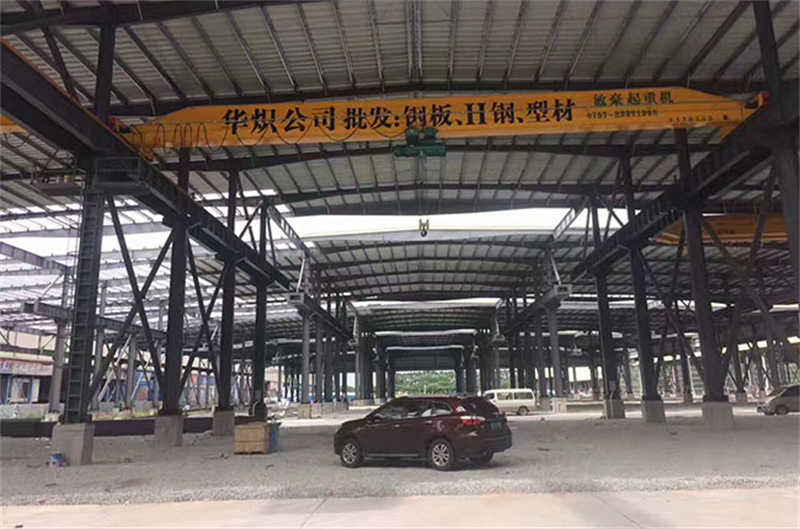 8 meter span single beam EOT crane with 5 ton capacity