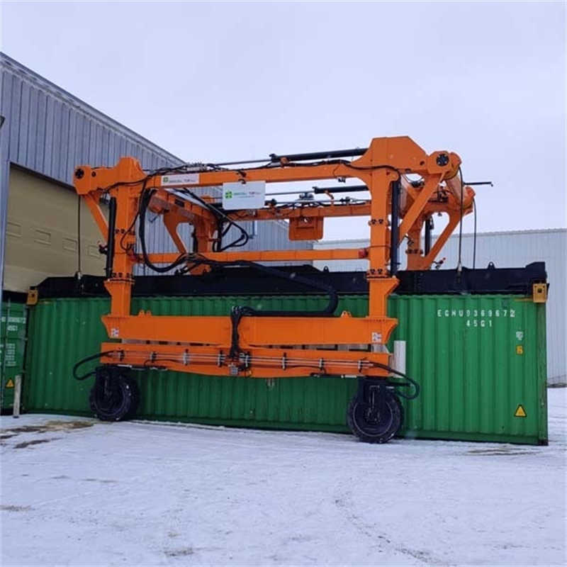 High Capacity 60t Electric Straddle Carrier for Port Operations