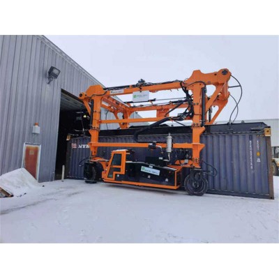 30-50t Compact Electric Straddle Carrier for Narrow Aisles