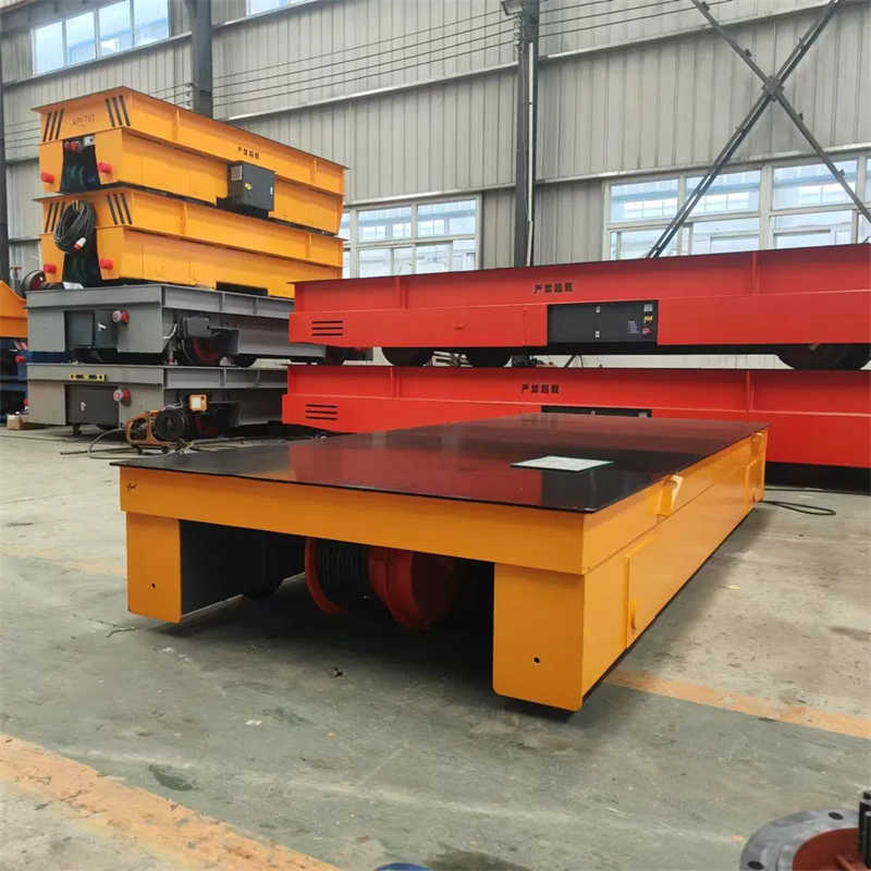 The Factory Uses a Top Roller Track Transport Cart