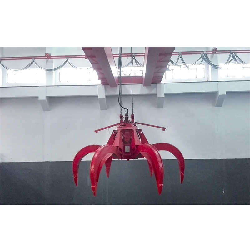 Double Girder Crane with Automatic Grab Bucket for Waste and Bulk Materials