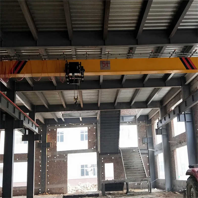 High Precision Single Girder Bridge Crane with Bottom Rail and Hoist System