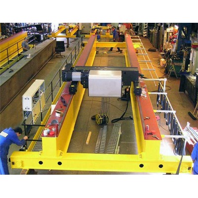 Double Girder Overhead Crane with Remote Control – 10 to 100 Ton Options