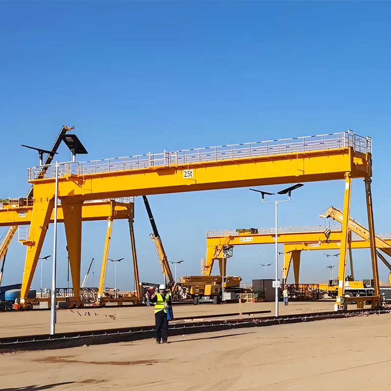 30T Rubber-Tired Gantry (RTG) Crane, Double Girder, for Brazil Logistics