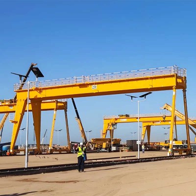 30T Rubber-Tired Gantry (RTG) Crane, Double Girder, for Brazil Logistics
