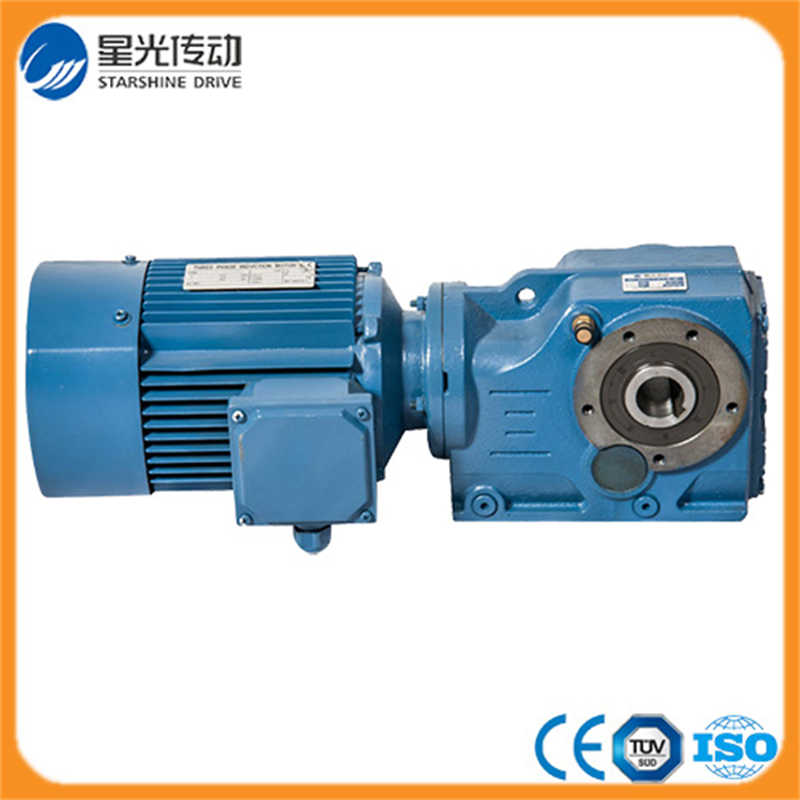 K Series Shaft Input Helical Spiral Bevel Gearbox Without motor