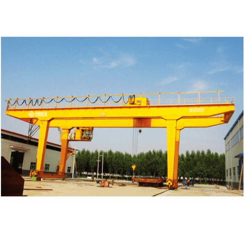 CE Certified 80Ton Double Girder Gantry Crane, Outdoor Application