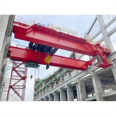 High Speed Double Girder Bridge Crane 10t For Intensive Production Workshop