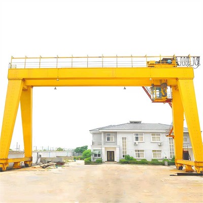 30T Double Girder Gantry Crane with Electric Hoist, Customizable Lifting Height