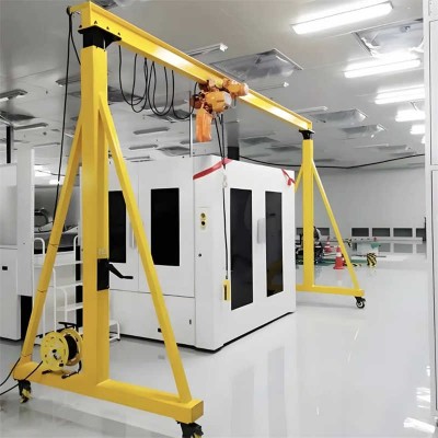 2T Light Duty Portable Gantry Crane, Foldable for Easy Storage & Transport