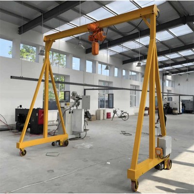 2T Light Duty Portable Gantry Crane, Foldable for Easy Storage & Transport