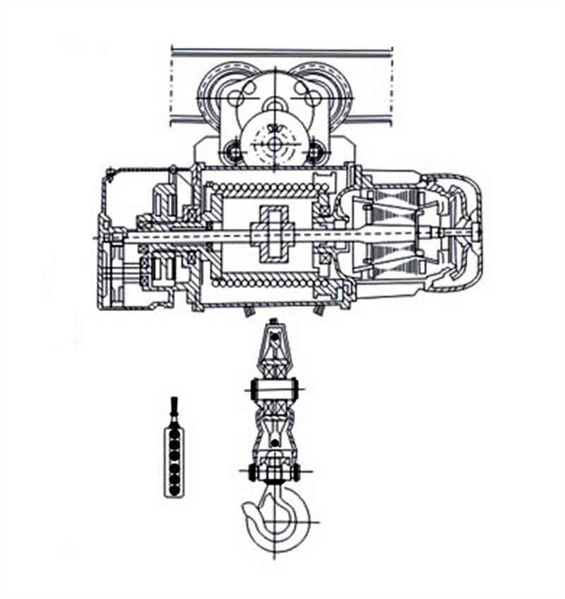Electric Wire Rope Hoist 1-32 Ton, CE Certified, Export to Europe & Middle East