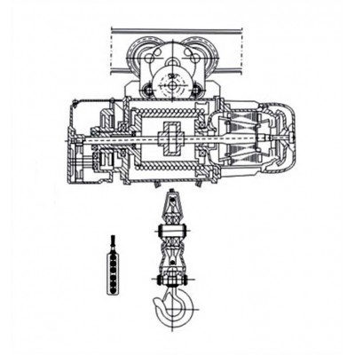 Double Speed Electric Wire Rope Hoist 2-32t, 380V/460V, for South America
