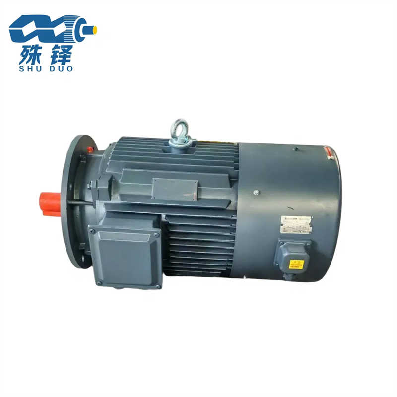 Electric Motor with Robust Cast Iron Housing and Premium Copper Winding