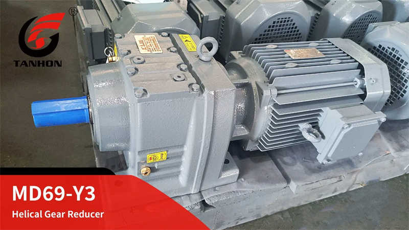 Foot-Mounted Three-Stage MD Series Inline Helical Gearbox