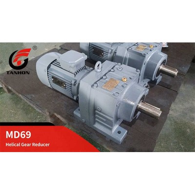Tanhon MD Series Flange-Mounted Three-Stage or Two-Stage Helical Gearbox