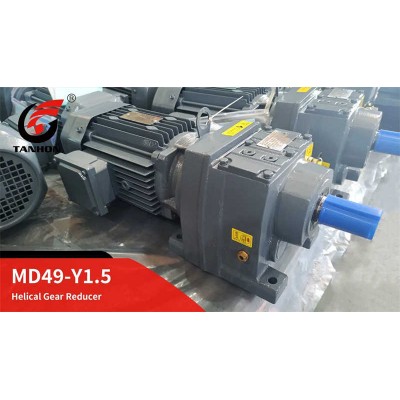 Tanhon MD Series Flange-Mounted Helical Gearbox with Extended Bearing Hub