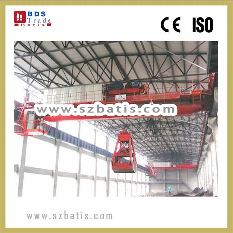 Double Beam Grab Crane 15 Ton for Bulk Materials, Shipping to Indonesia